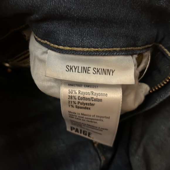 Paige denim skyline skinny jeans - Picture 3 of 4